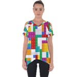 Colorful Bricks, Bricks, Colorful, Colors, Games, Lego, Rainbow Cut Out Side Drop T-Shirt