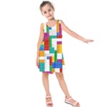 Colorful Bricks, Bricks, Colorful, Colors, Games, Lego, Rainbow Kids  Sleeveless Dress