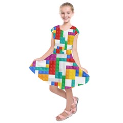 Kids  Short Sleeve Dress 