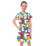 Colorful Bricks, Bricks, Colorful, Colors, Games, Lego, Rainbow Kids  Drop Waist Dress