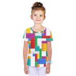 Colorful Bricks, Bricks, Colorful, Colors, Games, Lego, Rainbow Kids  One Piece T-Shirt