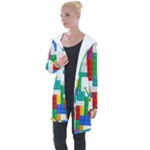 Colorful Bricks, Bricks, Colorful, Colors, Games, Lego, Rainbow Longline Hooded Cardigan