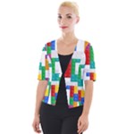 Colorful Bricks, Bricks, Colorful, Colors, Games, Lego, Rainbow Cropped Button Cardigan