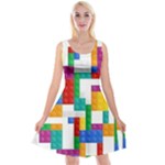 Colorful Bricks, Bricks, Colorful, Colors, Games, Lego, Rainbow Reversible Velvet Sleeveless Dress