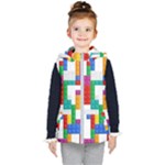 Colorful Bricks, Bricks, Colorful, Colors, Games, Lego, Rainbow Kids  Hooded Puffer Vest