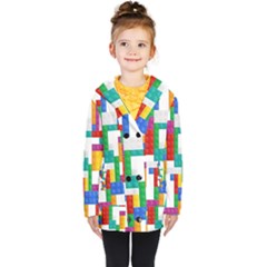 Kids  Double Breasted Button Coat 