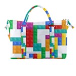 Colorful Bricks, Bricks, Colorful, Colors, Games, Lego, Rainbow Carry-on Travel Shoulder Bag