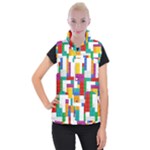 Colorful Bricks, Bricks, Colorful, Colors, Games, Lego, Rainbow Women s Button Up Vest