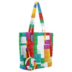 Colorful Bricks, Bricks, Colorful, Colors, Games, Lego, Rainbow Everyday Shoulder Bag with Pouch Bag