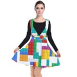 Colorful Bricks, Bricks, Colorful, Colors, Games, Lego, Rainbow Plunge Pinafore Dress