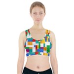 Colorful Bricks, Bricks, Colorful, Colors, Games, Lego, Rainbow Sports Bra With Pocket