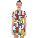 Colorful Bricks, Bricks, Colorful, Colors, Games, Lego, Rainbow Drop Hem Mini Chiffon Dress