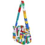 Colorful Bricks, Bricks, Colorful, Colors, Games, Lego, Rainbow Rope Handles Shoulder Strap Bag