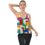 Colorful Bricks, Bricks, Colorful, Colors, Games, Lego, Rainbow Chiffon Cami