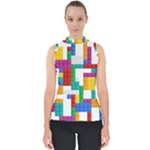 Colorful Bricks, Bricks, Colorful, Colors, Games, Lego, Rainbow Mock Neck Shell Top