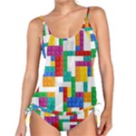 Colorful Bricks, Bricks, Colorful, Colors, Games, Lego, Rainbow Tankini Set