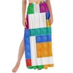 Colorful Bricks, Bricks, Colorful, Colors, Games, Lego, Rainbow Maxi Chiffon Tie-Up Sarong