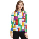 Colorful Bricks, Bricks, Colorful, Colors, Games, Lego, Rainbow Women s Long Sleeve Rash Guard