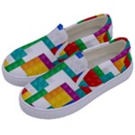 Colorful Bricks, Bricks, Colorful, Colors, Games, Lego, Rainbow Kids  Canvas Slip Ons