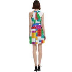 Cocktail Party Halter Sleeveless Dress With Pockets 