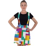 Colorful Bricks, Bricks, Colorful, Colors, Games, Lego, Rainbow Velvet Suspender Skater Skirt