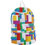 Colorful Bricks, Bricks, Colorful, Colors, Games, Lego, Rainbow Foldable Lightweight Backpack