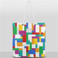 Full Print Rope Handle Tote (Large) 