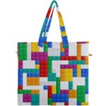 Colorful Bricks, Bricks, Colorful, Colors, Games, Lego, Rainbow Canvas Travel Bag