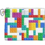 Colorful Bricks, Bricks, Colorful, Colors, Games, Lego, Rainbow Canvas Cosmetic Bag (XXXL)