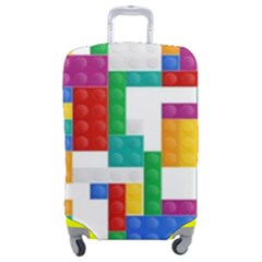 Colorful Bricks, Bricks, Colorful, Colors, Games, Lego, Rainbow Luggage Cover (Medium) from ArtsNow.com