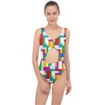 Colorful Bricks, Bricks, Colorful, Colors, Games, Lego, Rainbow Center Cut Out Swimsuit