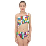 Colorful Bricks, Bricks, Colorful, Colors, Games, Lego, Rainbow Spliced Up Two Piece Swimsuit