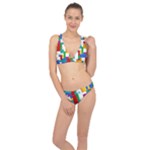 Colorful Bricks, Bricks, Colorful, Colors, Games, Lego, Rainbow Classic Banded Bikini Set 