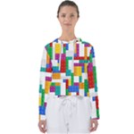 Colorful Bricks, Bricks, Colorful, Colors, Games, Lego, Rainbow Women s Slouchy Sweat