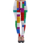 Colorful Bricks, Bricks, Colorful, Colors, Games, Lego, Rainbow Lightweight Velour Leggings