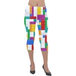 Colorful Bricks, Bricks, Colorful, Colors, Games, Lego, Rainbow Lightweight Velour Capri Leggings 