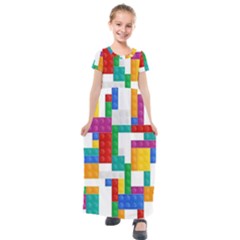 Kids  Short Sleeve Maxi Dress 