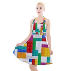 Halter Party Swing Dress  