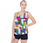 Colorful Bricks, Bricks, Colorful, Colors, Games, Lego, Rainbow Bubble Hem Chiffon Tank Top