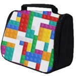 Colorful Bricks, Bricks, Colorful, Colors, Games, Lego, Rainbow Full Print Travel Pouch (Big)