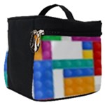 Colorful Bricks, Bricks, Colorful, Colors, Games, Lego, Rainbow Make Up Travel Bag (Small)