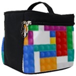 Colorful Bricks, Bricks, Colorful, Colors, Games, Lego, Rainbow Make Up Travel Bag (Big)