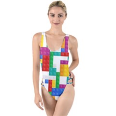 High Leg Strappy Swimsuit 