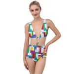 Colorful Bricks, Bricks, Colorful, Colors, Games, Lego, Rainbow Tied Up Two Piece Swimsuit