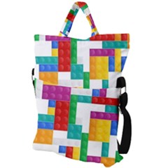 Fold Over Handle Tote Bag 