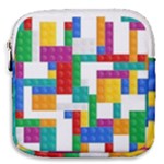 Colorful Bricks, Bricks, Colorful, Colors, Games, Lego, Rainbow Mini Square Pouch