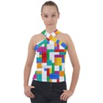 Colorful Bricks, Bricks, Colorful, Colors, Games, Lego, Rainbow Cross Neck Velour Top