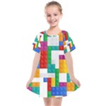 Colorful Bricks, Bricks, Colorful, Colors, Games, Lego, Rainbow Kids  Smock Dress