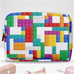 Colorful Bricks, Bricks, Colorful, Colors, Games, Lego, Rainbow Make Up Pouch (Medium)