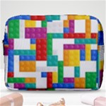 Colorful Bricks, Bricks, Colorful, Colors, Games, Lego, Rainbow Make Up Pouch (Large)